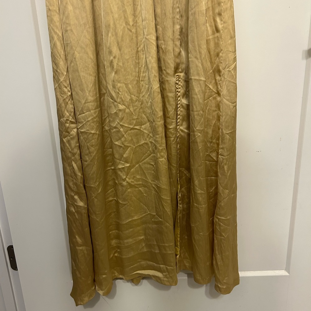 Baltic Born Prague Satin Maxi Dress in Mustard - Picture 6 of 12
